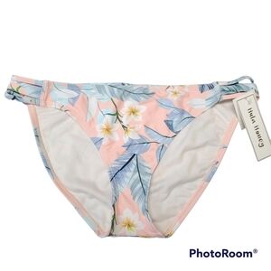 Hula‎ Honey Pink Floral Blossom Strappy Bikini Bottoms Large